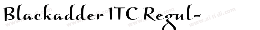 Blackadder ITC Regul字体转换